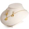 Comercio exterior suministro popular europeo y americano traje moda collar hueco con forma de corazón + pendientes conjunto de dos piezas se puede enviar por cuenta de otro