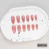 24 PIEZAS Colección de Arte para Uñas Bestseller Transfronterizo Navidad Halloween Flor Uñas Portátiles Ojo de Gato Halloween Piezas de Uñas Portátiles