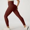 Selección estricta de pantalones de yoga de otoño e invierno de color melocotón, pantalones deportivos para montar a caballo, traje de yoga de secado rápido, pantalones de fitness ajustados de cintura alta.