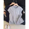 Camisa sem mangas de alta qualidade, única e bonita para mulheres com bordados pesados, colete para usar por cima, blusa elegante de rami