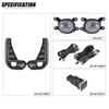 Adecuado para Toyota 20/21 nuevo helax REVO conjunto de luz antiniebla LED frontal lámpara de circulación diurna modificada lámpara de parachoques