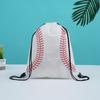 Bolsa Mochila com Cordão de Ombro Personalizada para Basquete Transfronteiriço Não Tecido com Bolso Canguru Personalizada para Esportes Diários, Armazenamento Portátil