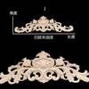 Venta al por mayor Dongyang talla de madera pieza de flor estilo europeo talla de madera flor de esquina calcomanías de madera maciza decoración de pared de fondo flor de puerta tallada madera estilo europeo