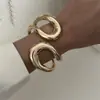 Pulsera Geométrica Exagerada con Cortes Personalizados Transfronteriza Europea y Americana Moda Industria Pesada Diseño de Nicho Aleación Fotosensible Pulsera