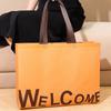 Bolsa de Mano Laminada No Tejida Color Degradado Logotipo Tienda de Ropa para Hombre y Mujer Tienda de Ropa para Niños Bolsa para Zapatos Bolsa de Compras Empaque