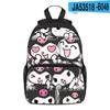 Mochila escolar Kuromi de Sanrio con impresión 3D, nueva, para primaria y jardín de infancia.