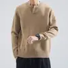 Suéter de moda nuevo para otoño/invierno para hombre, con un diseño holgado, casual y elegante, perfecto para el uso diario y fácil de combinar con varios atuendos, ideal para adolescentes