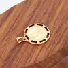 Xuping Joyería Estilo Retro Transfronterizo Geométrico Redondo Colgante de Collar Aleación de Cobre Chapado en Color 18K Colgante Personalizado Al por Mayor