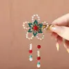 Novo Presilha de Cabelo Flor Azul Esmaltada para Mulheres Acessórios de Cabelo de Alta Qualidade Exquisitos Grampo de Cabelo Presilha Bico de Pato Ornamento de Cabelo Presilha para Franja Pente de Cabelo