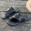 Sandalias y pantuflas nuevas de verano de talla grande 24 para mujer, estilo europeo y americano, informales, planas, de color liso, en stock, venta al por mayor