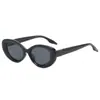 Nuevas gafas de sol de marco pequeño ovalado transfronterizas europeas y americanas para mujer, moda moderna, gafas de sol con montura de PC, gafas de sol de celebridad de Internet para hombre