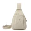 Nova Mochila Feminina de Tecido Lavado da Moda Leve Simples Bolsa de Peito Versátil para Viagem Grande Capacidade Bolsa para Deslocamento Atacado