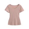 Ay1016-25 Estilo Coreano Cintura Fina Cadarço Decote V Manga Curta Camiseta Feminina Sexy Top Sexy