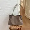 Cross2026 Outono Novo Estilo Coreano Bolsa de Axila Bolsa Tote Feminina Grande Capacidade Trabalho Deslocamento Bolsa de Ombro Único