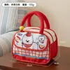 Bolsa de Almuerzo de Papel de Aluminio Grueso Linda de Dibujos Animados Bolsa de Almuerzo Portátil Cherry Girl Bolsa Portátil Linda con Bolsa de Hielo