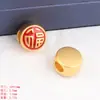 Colgante de aleación de zinc estilo chino de tortuga dorada, pez koi de oro antiguo, futuro como brocado, accesorios de la marca Lucky, hechos a mano con cuentas DIY