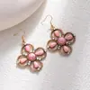 Pendientes de Flor Turquesa Estilo Étnico Retro Pendientes de Banquete de Venta Caliente Transfronteriza Joyería de Oreja Geométrica Bohemia