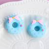 Boutique moño mate punto de ola rosquilla resina accesorios para juego de comida DIY accesorios para el cabello de niños accesorios para pinzas de pelo