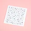 Adesivos de borboleta, pérola, coração e estrela para shows, maquiagem colorida para performance, decoração de gota d'água para o rosto no palco, adesivos para os olhos