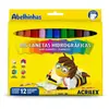 Caneta Feltro Jumbo Grande 12 Cores - Caixa com 6 Unidades