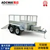 Carro de herramientas tipo malla personalizado para exportación, muy vendido, remolque galvanizado en caliente, elevación hidráulica de doble eje, camión de descarga automática de tres vuelcos