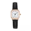 Nuevo Reloj Cuadrado Elegante para Estudiantes de Secundaria, Temperamento Sencillo, Esfera Pequeña, Estilo Coreano, Serie Retro Artística, Correa de Cuero, Reloj de Cuarzo