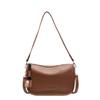 Bolso bandolera de piel suave estilo retro, elegante y combinable, de alta gama, para mujer, 2025