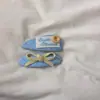 Goma para el pelo fresca de cuadros azules con colores contrastantes, Lazo para moño estilo perezoso, Nuevo accesorio para el pelo de primavera y verano