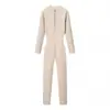 Comercio Exterior 2025 Invierno Nuevo Estilo Europeo y Americano Moda Femenina Sexy Ceñido a la Cintura Cremallera Mono de Color Sólido