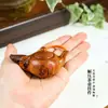 Pingente de Bule de Jacarandá Natural Brinquedo para Alívio do Estresse Chaveiro Estilo Chinês Vintage Peça Artesanal de Mão