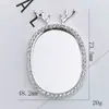 2025 Novo Espelho de Coração DIY Acessórios de Joias para Celular Diamante Pérola Flor Lente Materiais de Beleza para Celular