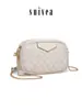 Bolso pequeño cuadrado de cadena con monograma vintage de verano, bolso clásico de mahjong, exquisito bolso cruzado para teléfono de trabajo, bolso de sobre de un solo hombro