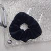 Anillo de pelo de felpa para otoño e invierno, accesorio para el cabello con cuerda para el cabello de alta calidad, anillo para el cabello plisado con cuerda para el cabello para viajeros.