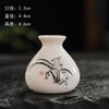Mini Orquídea Ciruela Bambú Crisantemo Cerámica Jarrón Pequeño Bolsillo Hidropónico Inserto Pequeño para Flores Rico Flor Marco de Fotos Accesorios Decorativos Pequeños Adornos