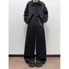 Calça Plissada de Novo Estilo Primavera Estilo Old Money, Corte Reto Solto para Homens e Mulheres, Emagrecimento e Alongamento das Pernas, Novo Modelo