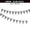 Bandera de Carreras a Cuadros Blanco y Negro 20X30 Pe Bandera de Carreras F1 Bandera de Salida Bandera Triangular Decorativa de Tirar Bandera Colgante Bandera para Agitar a Mano
