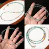 Collar de Cuentas Redondas de Turquesa Natural y Cuentas Pequeñas Finas, Combinado con Lapislázuli, Ágata Roja del Sur y Cera de Abeja, Fuente de Suministro en Vivo