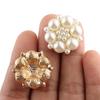 Strass pérola flor coração margarida crianças diy acessórios de cabelo feitos à mão liga disco diamante fivela jóias acessórios atacado