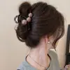 Pinza para el Cabello Redonda Elegante y Grácil Estilo Coreano para Mujer, Nuevo Modelo 2026, Sensación de Alta Gama, Pasador para Recogido en la Parte Posterior de la Cabeza, Accesorio para el Cabello Pinza de Tiburón