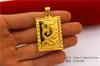 Joyería Colgante Clásica para Hombre de Oro Arenoso Vietnamita Chapado en Cobre Marca Dragón Explosiones Guanyin Guan Gong No Se Desvanece Joyería Chapada en Oro
