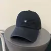 Boné de Beisebol Bordado com Letras Simples Estilo Coreano para Mulheres, Versátil para Primavera e Verão, Novo Estilo de Rua, Emagrecimento Facial, Chapéu Protetor Solar para Estudantes