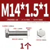 Tornillo Hexagonal Externo de Rosca Fina de Acero Inoxidable 304 M6M8M10M12M14M16M18M20*1/1.25/1.5