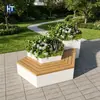 Banco Bancal Florero Irregular GRC Calle Peatonal Asiento UHPC Registro de Celebridad de Internet Paisaje Decorativo Banco para Plantar Árboles Venta Directa
