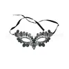 Máscara de Olho Meia-Face de Renda Vazada com Laço, Máscara de Baile de Máscaras, Acessório de Fantasia Sexy Feminino para Festa de Halloween Festa de Coquetel