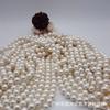 Perlas de Concha, Cuentas de Concha, Perlas Redondas de Concha, Cuentas Sueltas Blancas y de Colores, Accesorios para Joyería, Cuentas de Concha Blancas y Multicolor