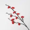 Flor de Ameixa Artificial Flor de Ameixa de Inverno Chinesa Decoração de Casa Arranjo de Flores Galho de Ameixa Pastoral Adereço de Fotografia Flor Artificial Item Quente Transfronteiriço