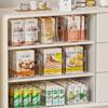 Organizador de Cocina Tipo Cajón Caja Miscelánea para Snacks de Escritorio Caja de Almacenamiento de Ángulo Recto para Gabinete Profundo Caja de Almacenamiento Retráctil para Gabinete