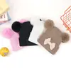 Gorro de bebé para niños, gorro de punto para recién nacidos, gorro de lana para bebés de otoño e invierno, gorro de invierno cálido y lindo para niñas