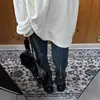 Camisa Retro Americana de Manga Larga Camisa Base para Mujer Primavera y Otoño 2024 Nuevo Diseño con Sentido Nicho Top Suelto de Longitud Media