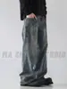 Jeans americanos retro multibolsillos transfronterizos para hombre, nuevo diseño recto holgado con un ajuste limpio, pantalones largos estilo workwear